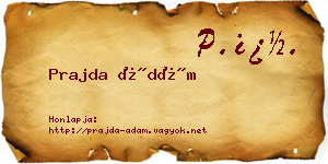 Prajda Ádám névjegykártya